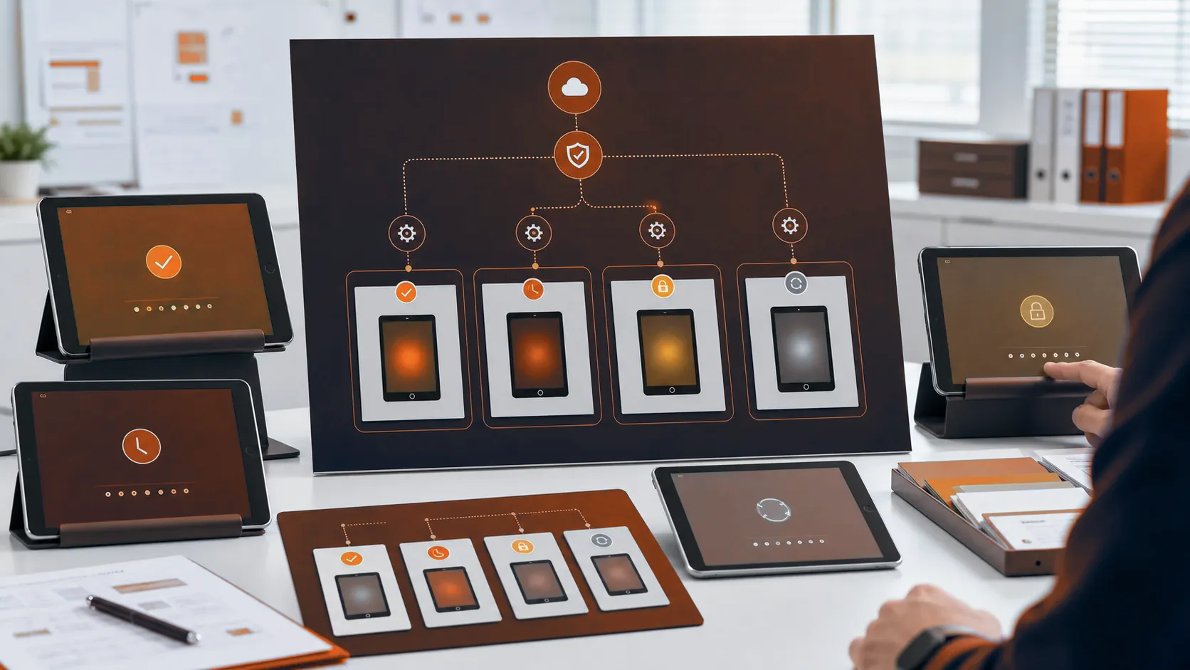 Evidence detail of admins configure tablets across states