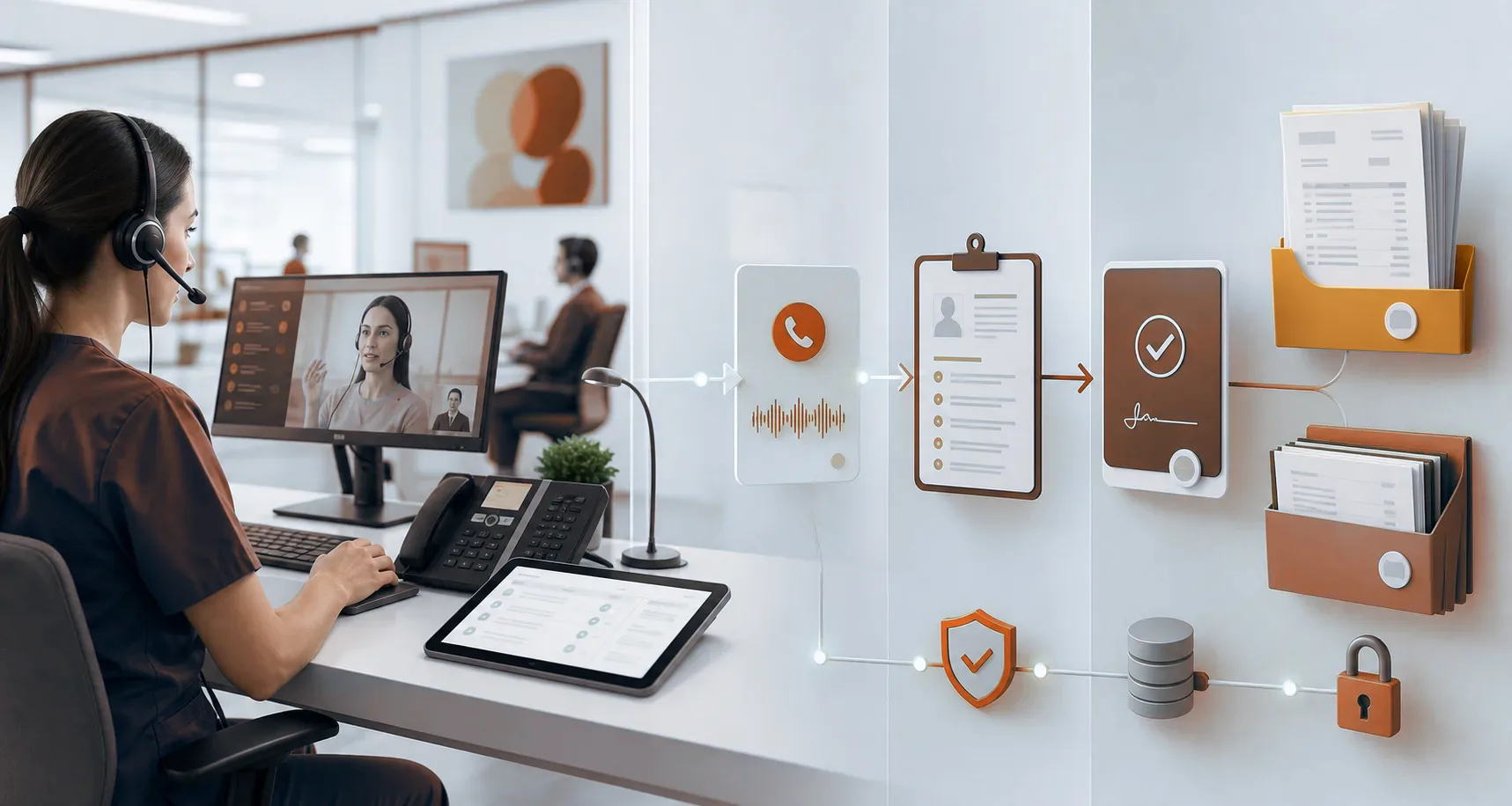 Every interpretation call carries the record needed for billing and control
