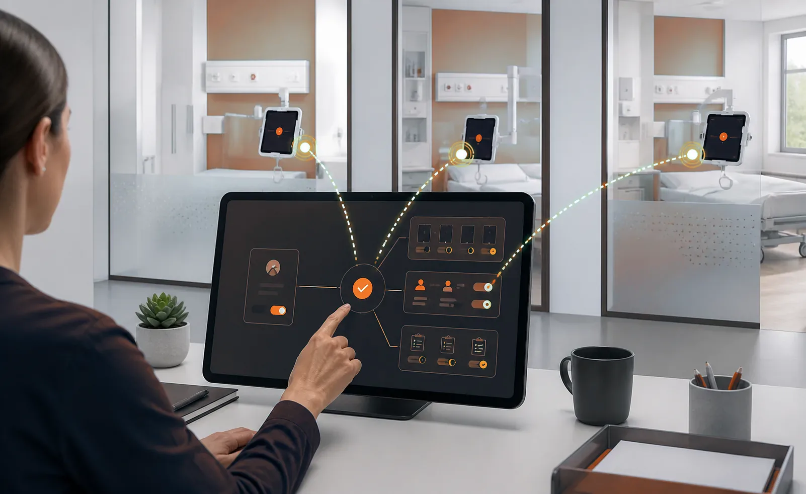 Operational detail of one admin portal governs interpretation devices