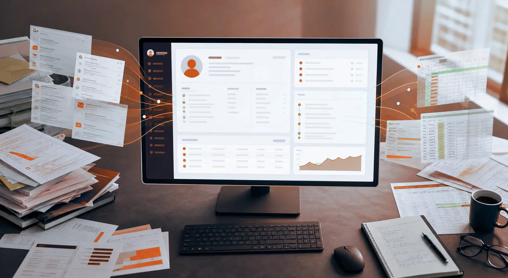 One customer tab replaces the hunt across inboxes, CRM tools and spreadsheets