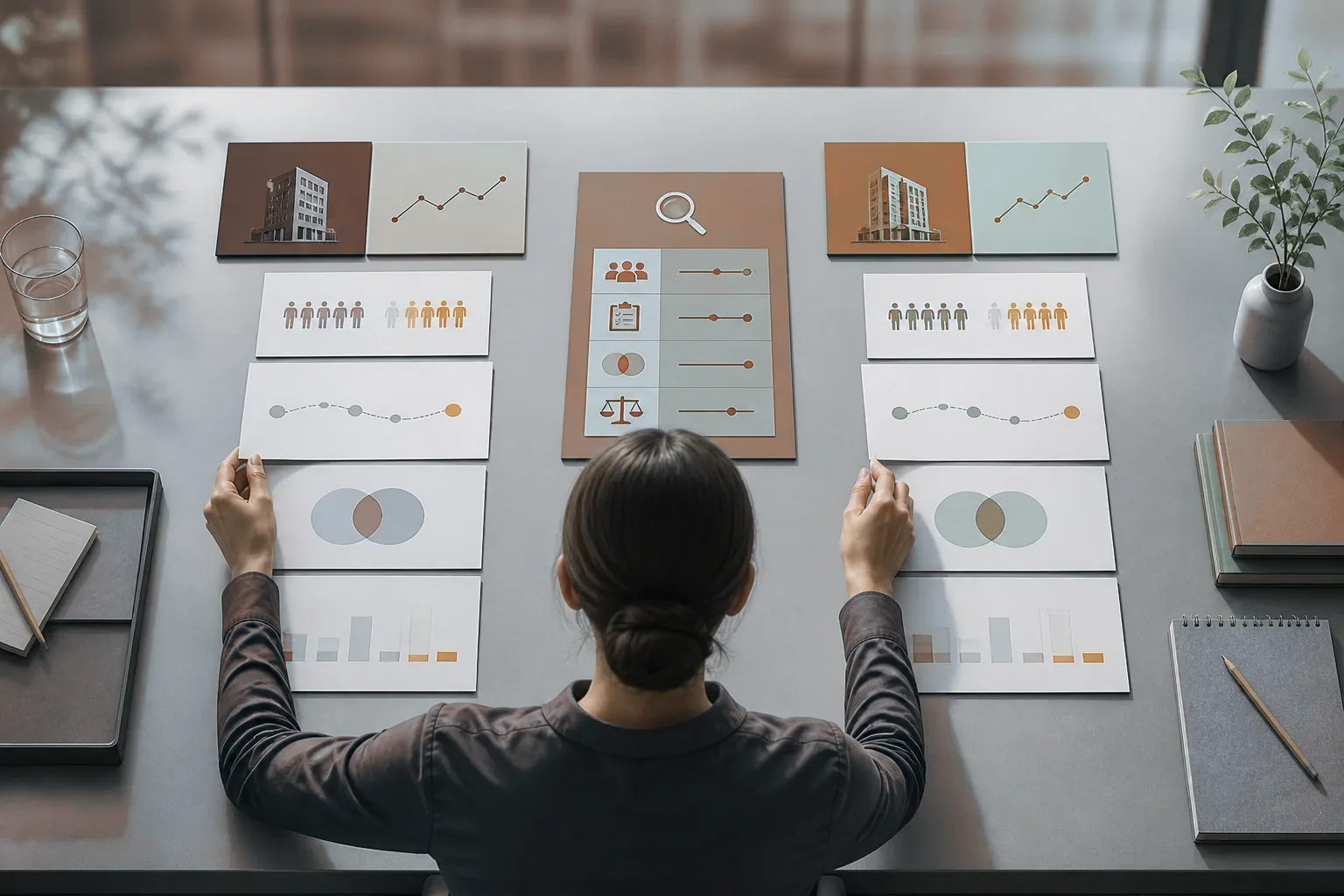 Operational detail of one research method compares companies and periods