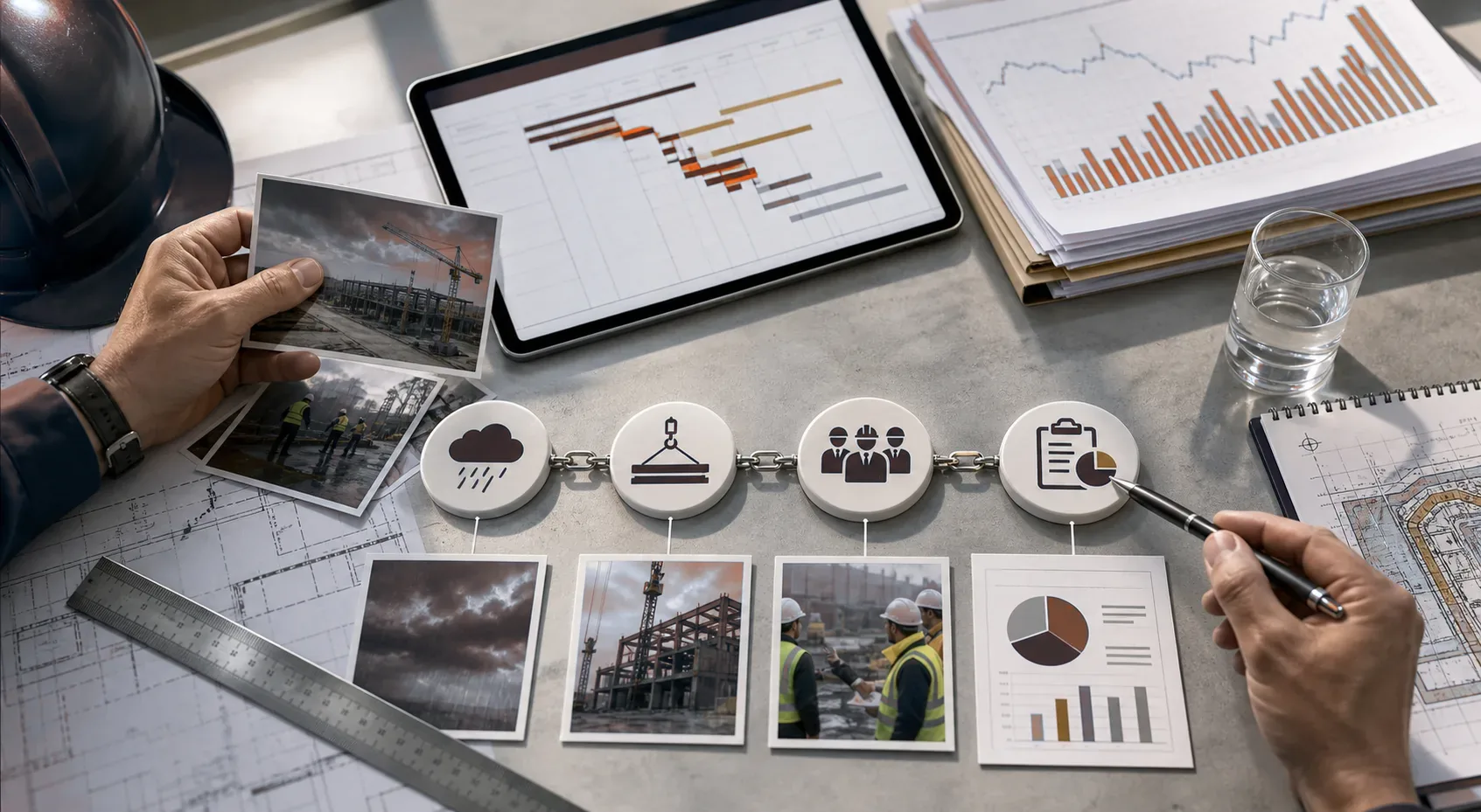 Evidence detail of project leaders can show delay and charge evidence