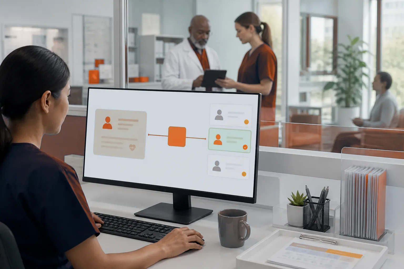 Operational detail of patient record integration for language services