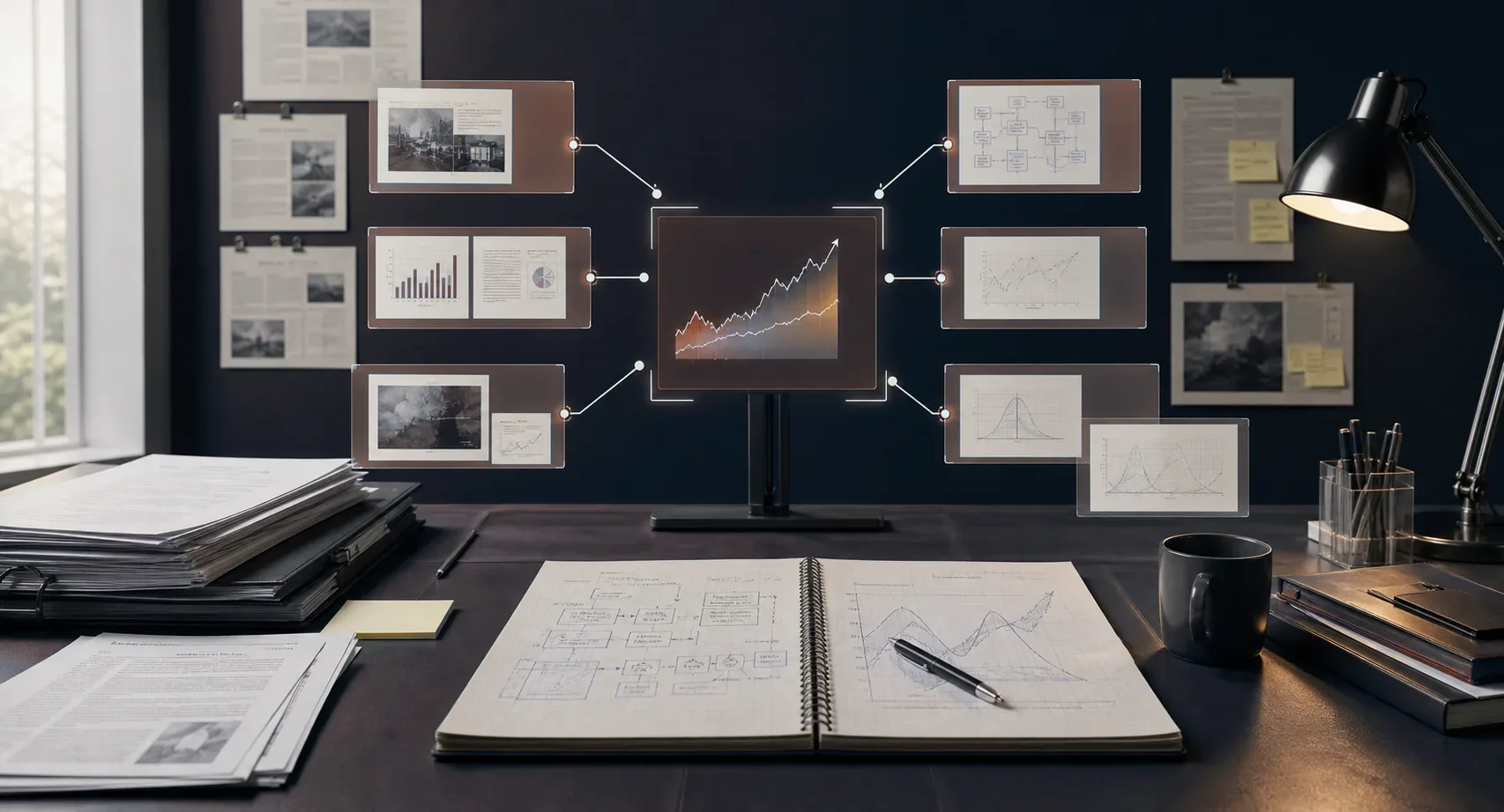 Overview of replayable investment research workspace